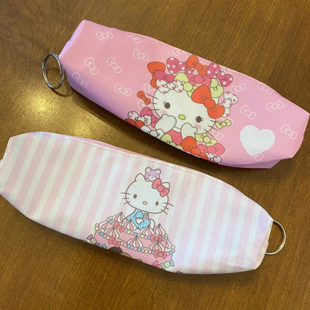Cute Kitty Bows Pencil Pouch NEW